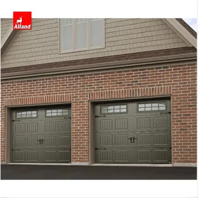 Professional Manufacturer Custom Color Grey Appearance Garage Doors Solid Wood