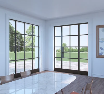Cast Iron Door Wood Stove Iron Door with Glass Reinforced Iron Door