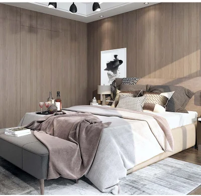 Wood Veneer Internal Doors PVC Wood Grain Plastic Veneer Sheets Walnut Natural Wood Veneer