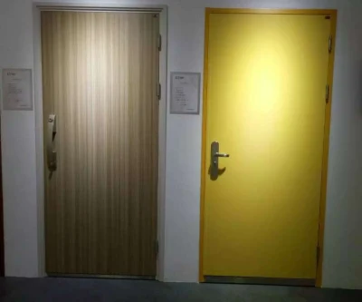 Interior Exterior Security Single Leaf Double Leaf Emergency Entry Safety Metal Galvanized Steel Exit Antiknock Steel Door with Glass Window