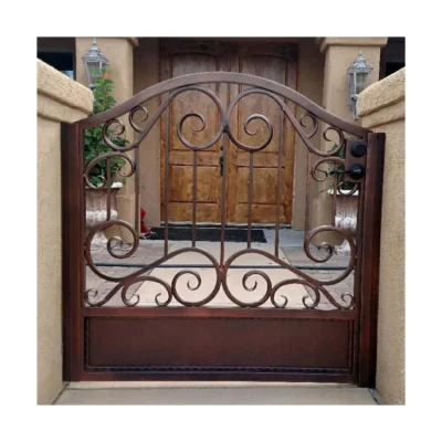 Orient in Stock Wrought Iron Gate Designs House Project Cheap Wrought Iron Gates Door