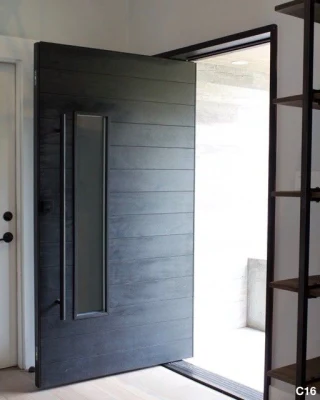 Well Made Entry Door Modern Design Pivot Door with Sidelights