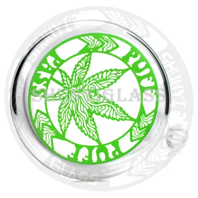 14&prime; &prime; Luminous Glass Pipe with Simpsons Picture Heady Beaker Smoke Water Pipes Dark in The Night