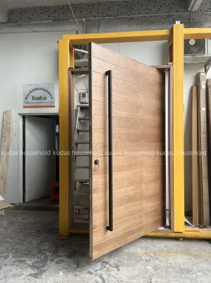 Modern Entrance Pivot Main Gate Front Door Exterior Doors in Wood Pivot Door