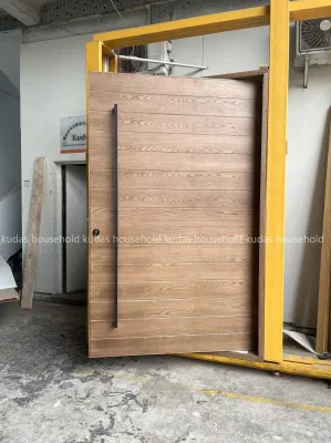 Modern Entrance Pivot Main Gate Front Door Exterior Doors in Wood Pivot Door