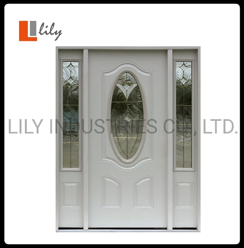 Front Entry Metal Door with Primed White modern Craftsman Design