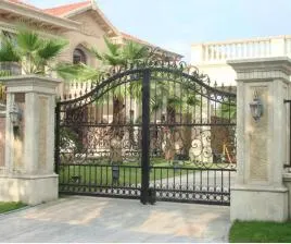 Home Villa Custom Made Double Front Main Iron Glass Door China Manufacturers Suppliers