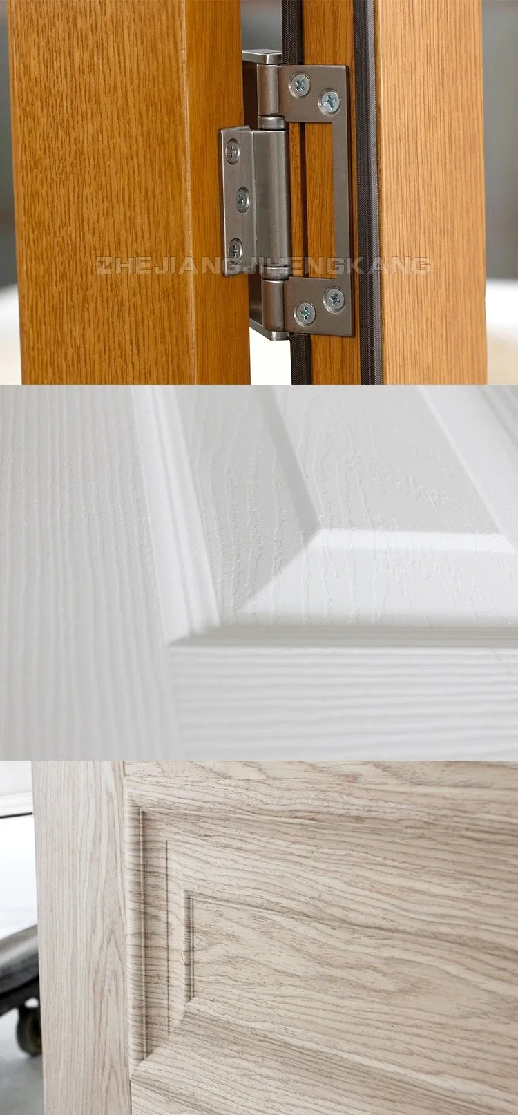 Jhk Internal Oak Bifold Wooden Shutter White Wooden Blinds Door