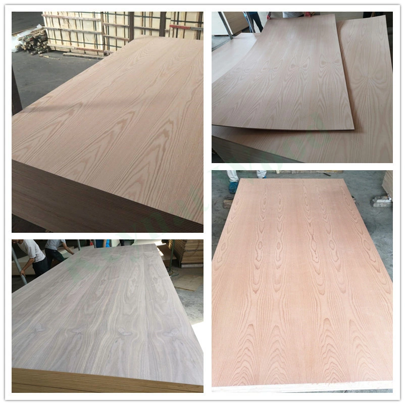 Oak Faced Plywood /MDF American Market Natural Red Oak / White Fancy Plywood E1 Artificial Veneer Poplar Hardwood Combi Dongstar