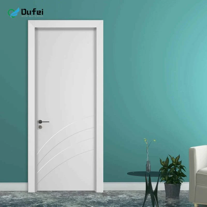 Oufei New Material WPC Interior PVC Skin Door for Home Hotel