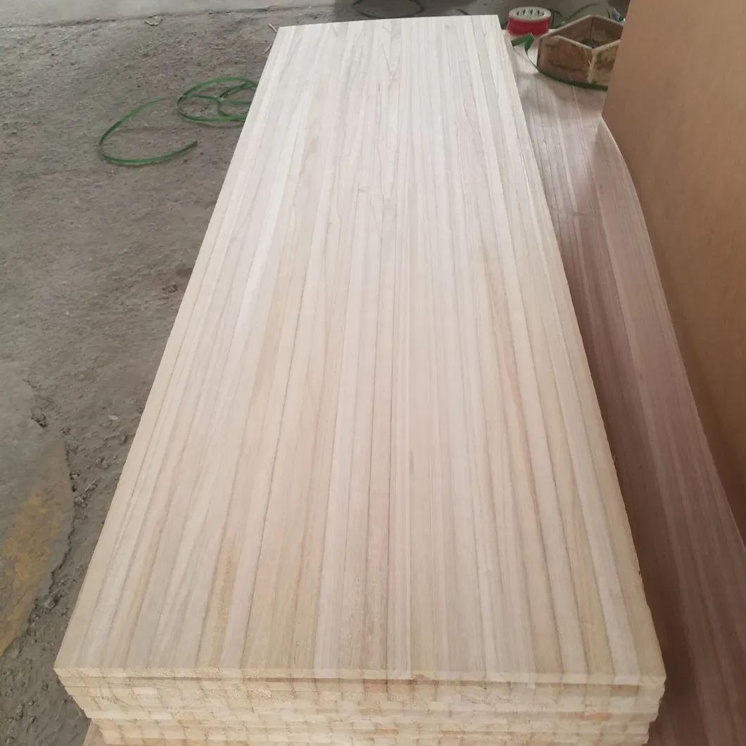 Solid Edge Glued Panels Paulownia Wood for Door Core Panel with Low Price