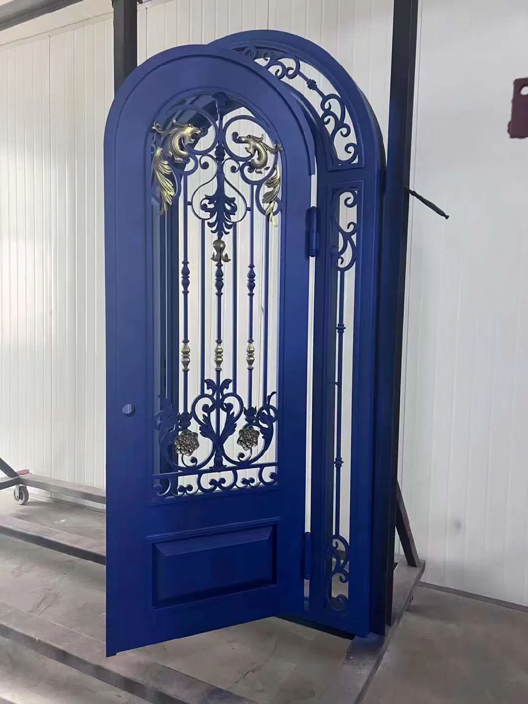 Modern Wrought Iron Door Front Iron Door Design Entry Exterior Iron Glass Door