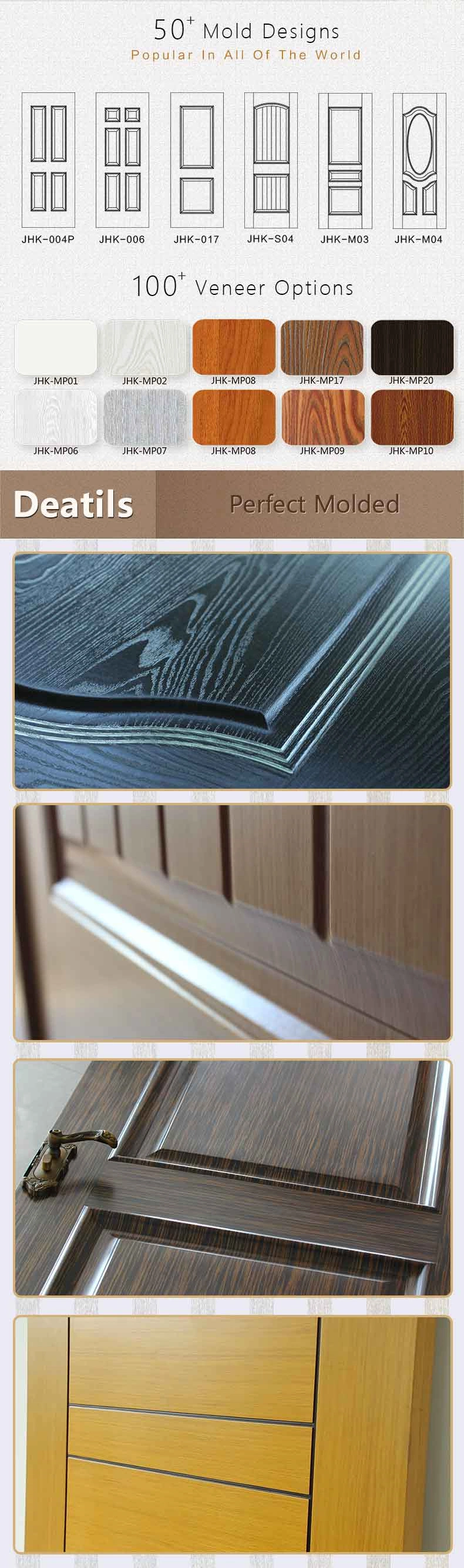 Jhk-MD32 New Style Cheap Price Interior Melamine Wooden Door