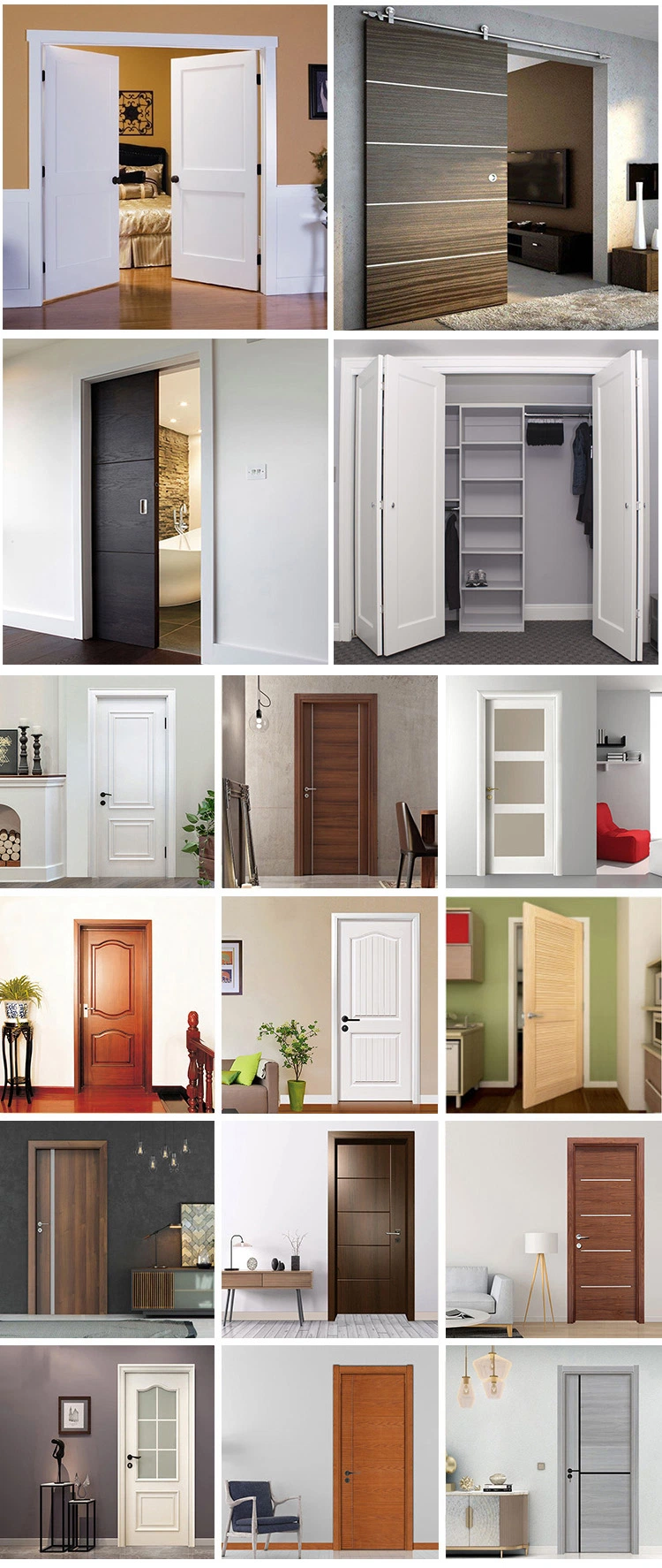 Prima Foshan Factory Interior Handle Door Interior Panel Doors Arched Door Interior