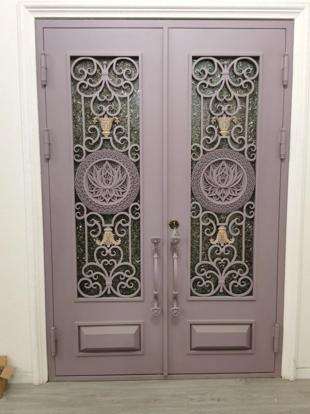 Modern Wrought Iron Door Front Iron Door Design Entry Exterior Iron Glass Door