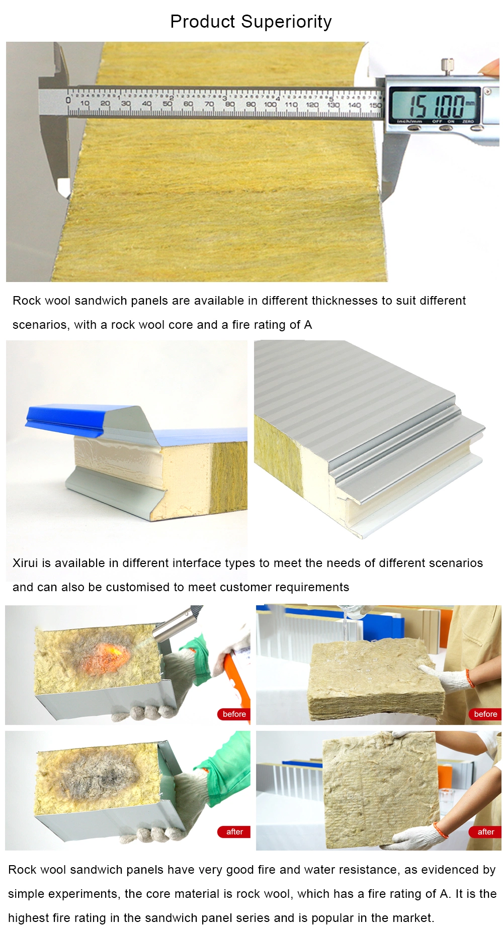 Color Coating Steel Plate and Middle Injection Glass Wool Sandwich Panel