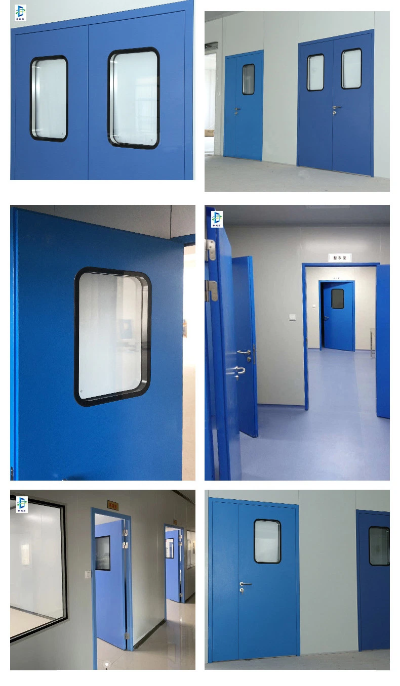 Swing Hospital Ward Operating Room Cleanroom Metal Steel Doors