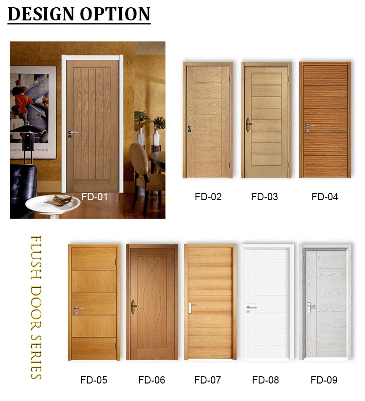 White Prehung Doors Surface Single Composite Entry Interior Doors Wood PVC Solid Core MDF Door