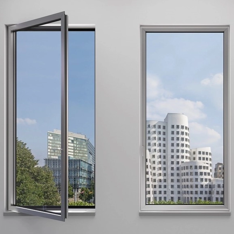 Commercial Exterior Double Aluminum Tempered Glass Swing Door