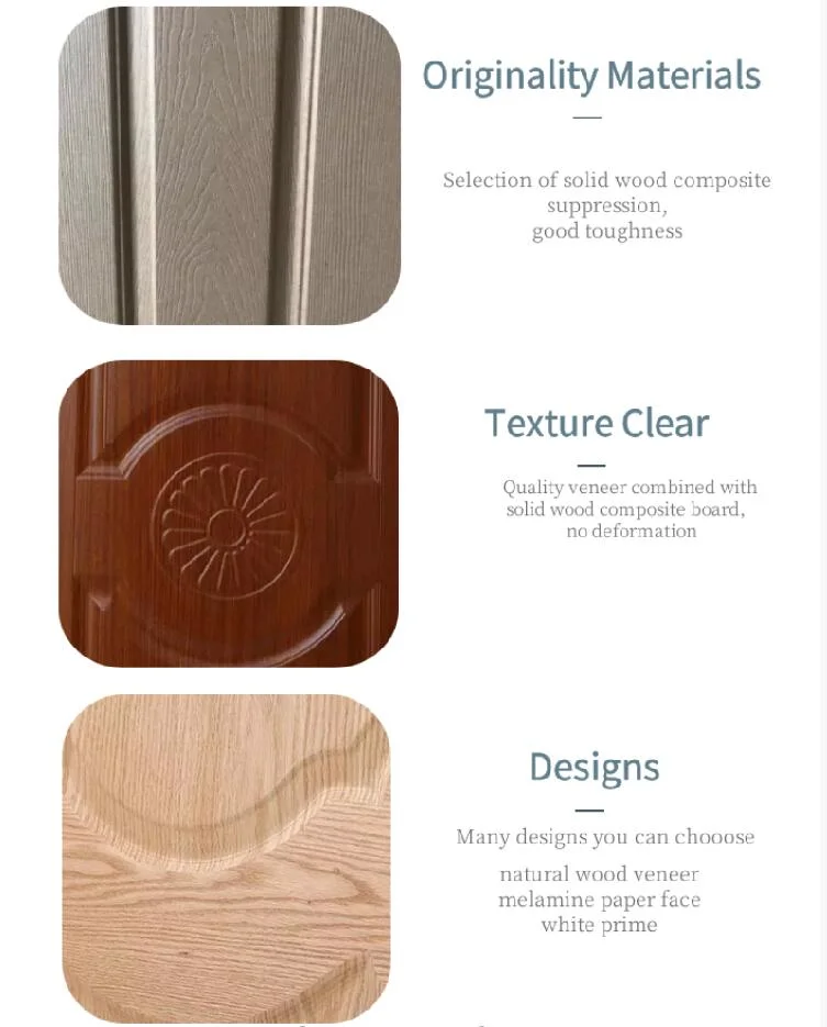 Natural and Engineered Veneer Front Designs HDF Door Skin