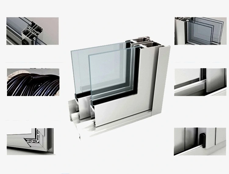 French Interior Folding European Aluminium Exterior Glass Folding Doors Price