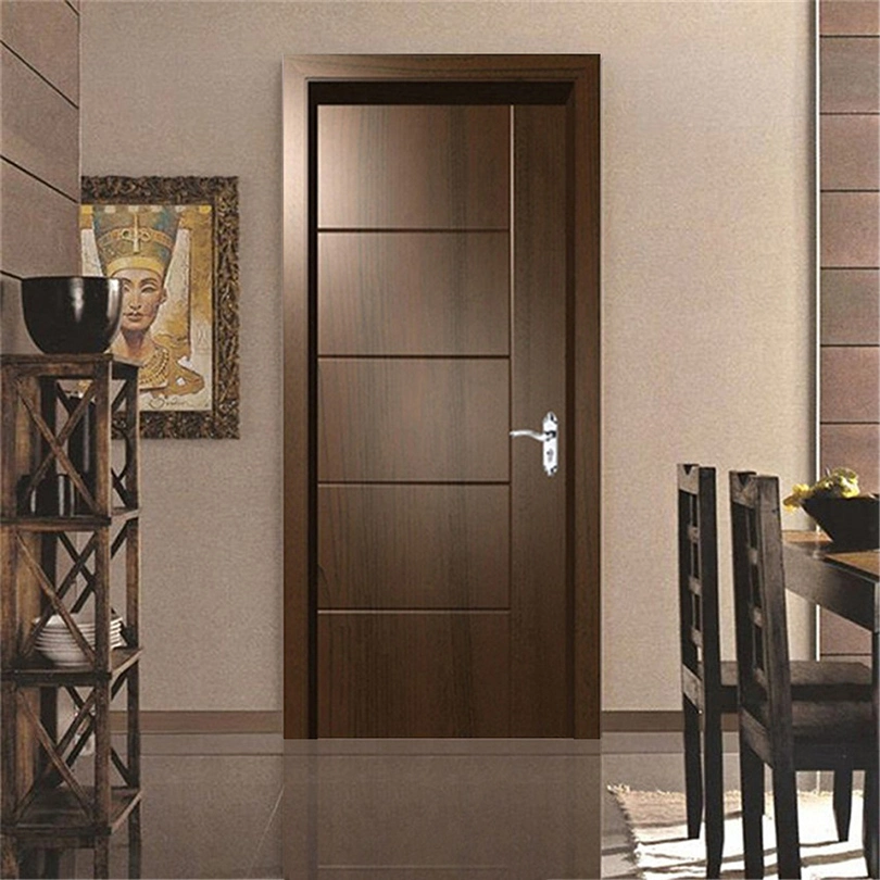 High Quality Custom Size European Cherry Veener Indoor Wooden Interior Veneer Door