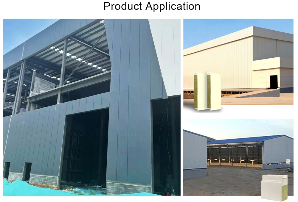 Hot Sandwich Panels GMP Certified PU Polyurethane Insulated Roof and Wall White Metal Steel Sandwich Panel