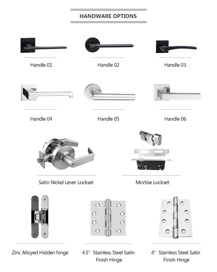 Soundproof Door Acoustic Interior Flush Wood Door Sound Proofing, Fire Rated Hotel Room Entry Door