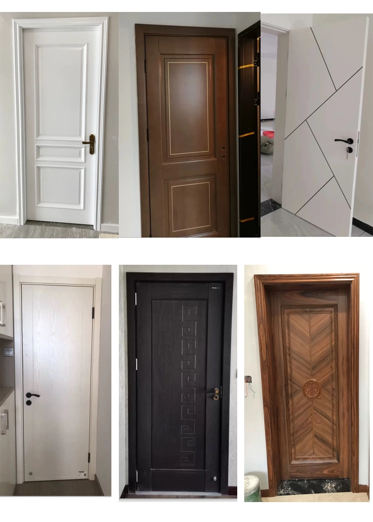 Soild MDF Interior Arched Entry Doors Wood Door