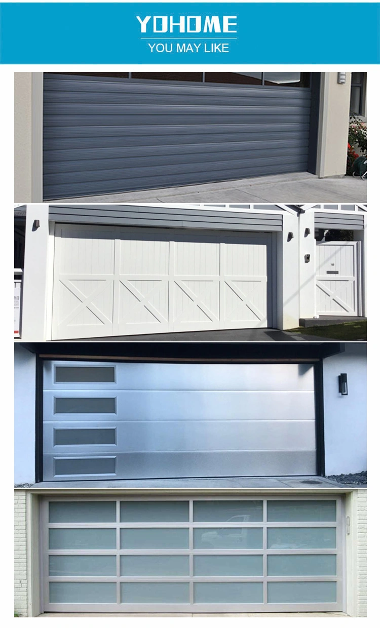 China Automatic Garage Doors Manufacture Wholesale Price High Quality 16 X 7 Garage Doors for Homes Modern Garage Door Glass Custom Bifold Garage Door
