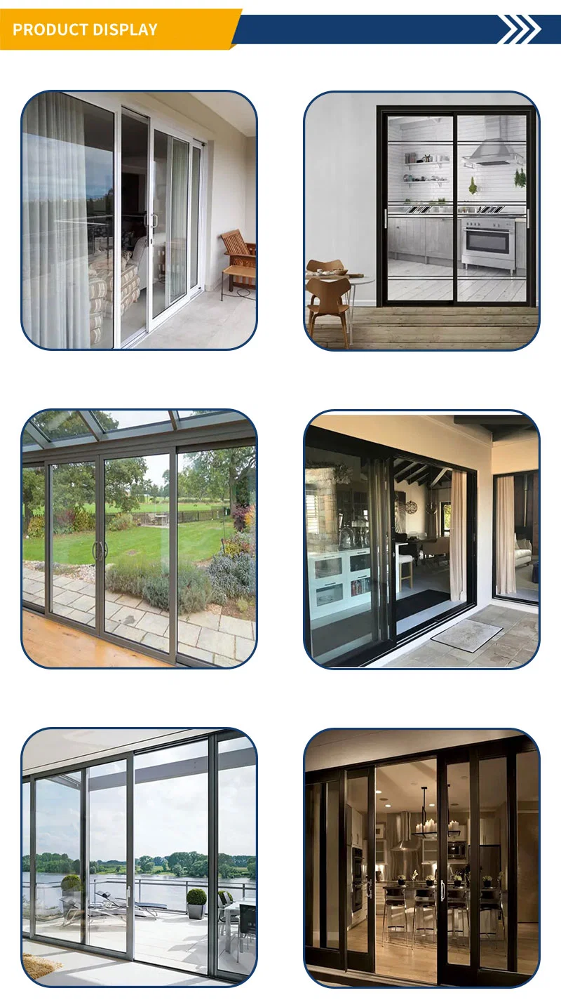 Excellent Quality Sliding Door Aluminum Balcony Exterior Sliding Glass Door Slim Frame Sliding Door