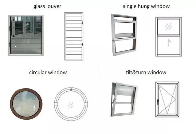 Custom Modern Aluminium Double Glazed Glass Sliding Patio Doors