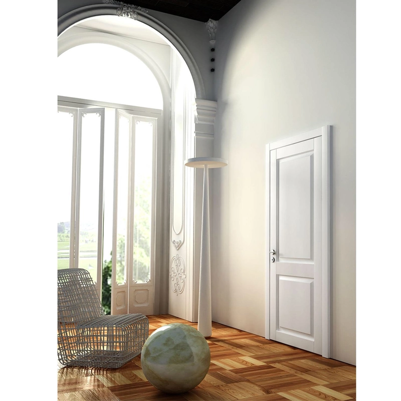 European Oak Wood Laminate Door, Modern White Oak Door
