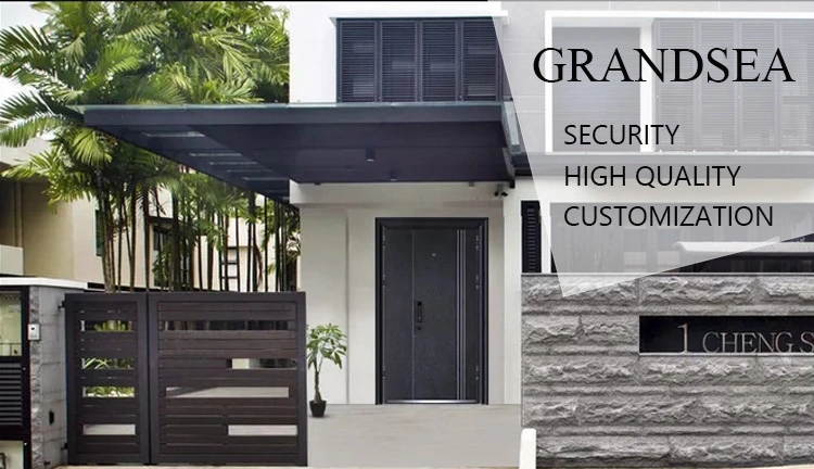 China Factory Single Double New Turkish Design Turkey Entrance Exterior Iron Metal Security Steel Door