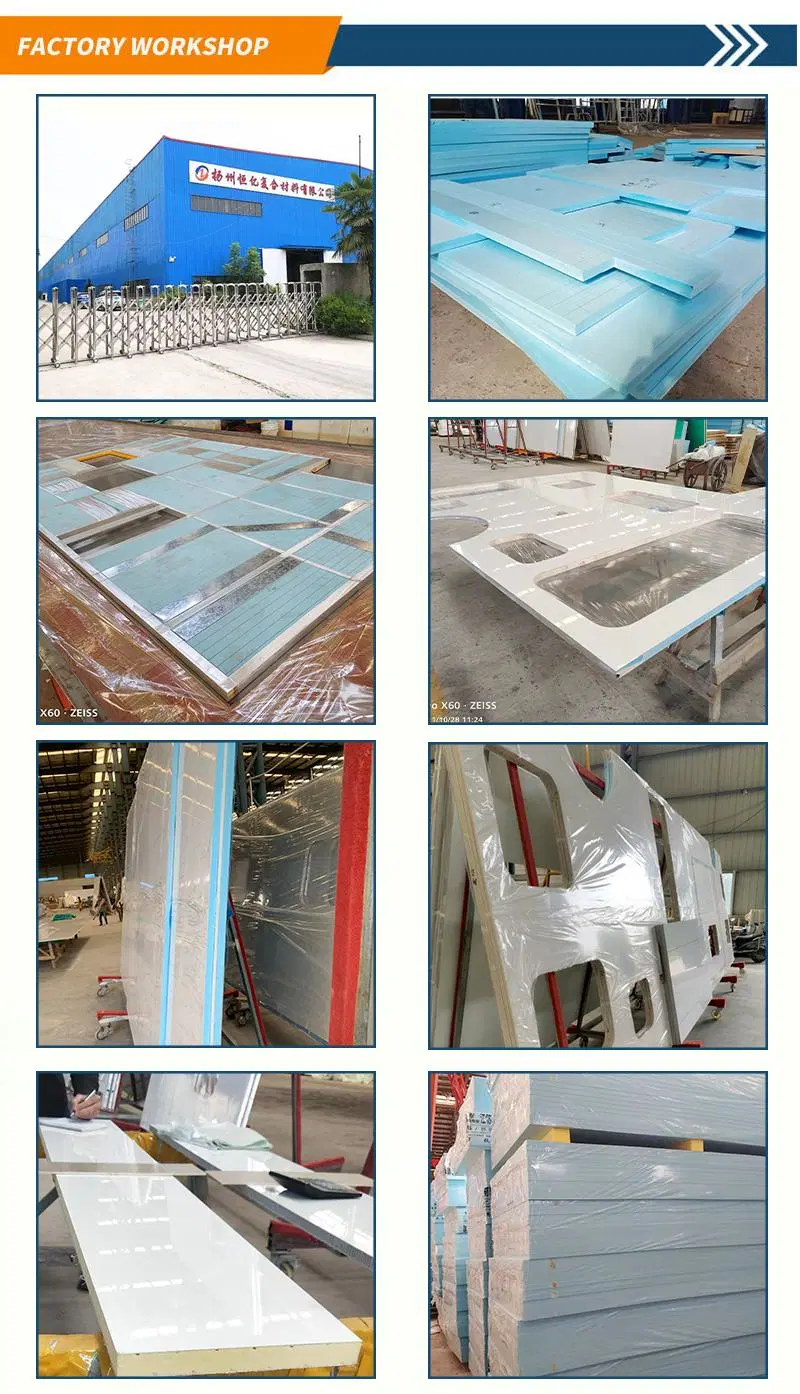 Good Selling Modern Design Aluminum Composite Wall Panel FRP Plastic Composite Sandwich Panel GRP Sheet
