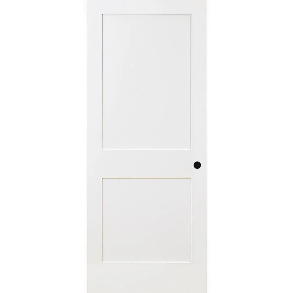 Shaker Door 2 Lite Glass White Oak Veneered Door Glass Door (35mm/40mm)