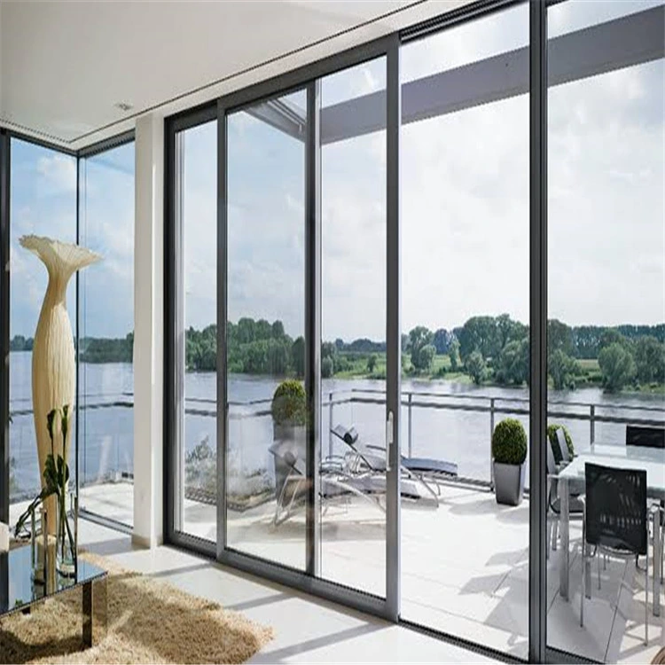 Custom Modern Aluminium Double Glazed Glass Sliding Patio Doors