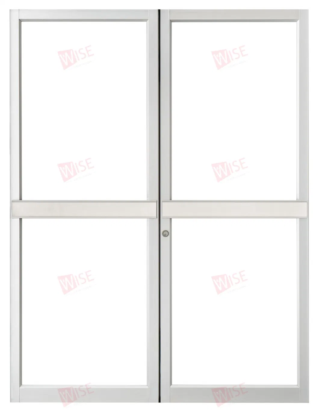 White Black Thermal Break Aluminum Doors with Glass Hinged Front Patio Exterior French Door