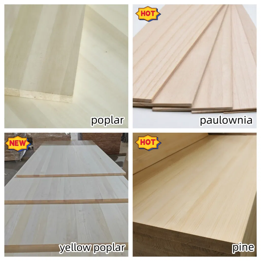 Production of Pure Solid Wood Seamless Splicing Paulownia Slats for The Door Frame