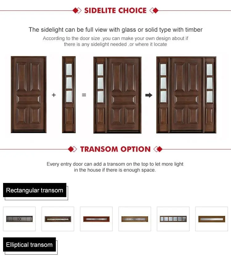 Professional Manufacturer Custom Color Grey Appearance Garage Doors Solid Wood