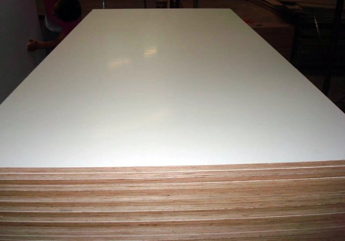 1220X2440mm Plywood Board E1 Glue Poplar Core and Hardwood Core 2 Times Hot Pressed for Furniture