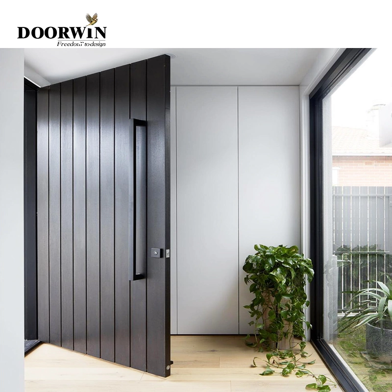 Doorwin Nfrc Nafs American Standard Modern German Hardware Customized Entry Storm Doors Thermal Break Aluminum Commercial Bi-Folding Door