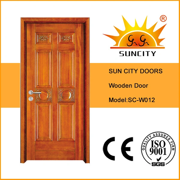 Front Exterior Veneered Solid Wood Door with Paint (SC-W012)