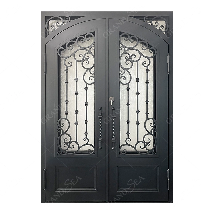 Top Level Modern China High Quality Supplier Modern Design Metal Steel Glass Iron Front French Doors and Windows Best Price