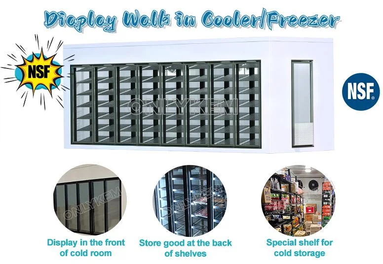 Beer Cave Cooler Glass Door/Shelves Display Cold Room Liquor Store Walk in Cooler