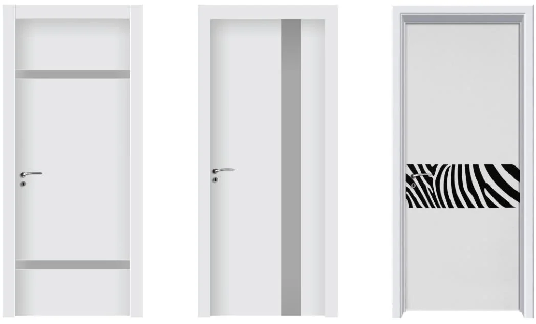 Heat &amp; Sound Resistant Waterproof WPC Material Bedroom Door PVC Bathroom Door