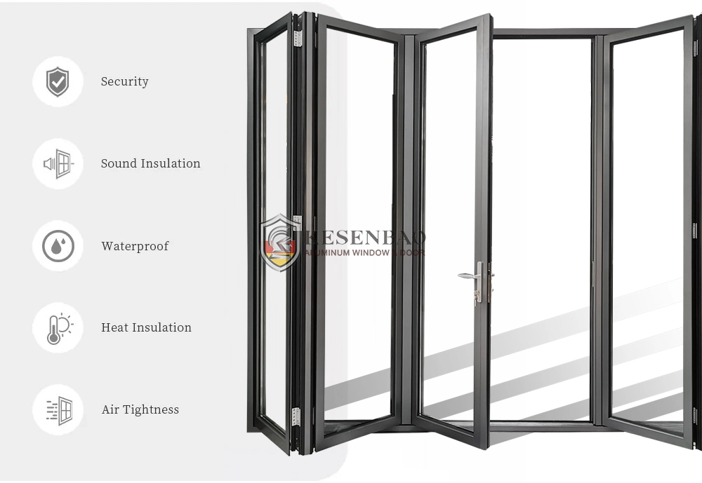 Aluminium Windows and Doors Design_Residential Used Bi Fold Interior Doors American Patio Door