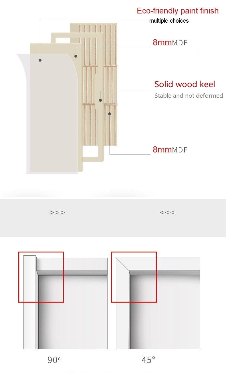 Interior Solid Wood Panel Door Apartment Hotel Room Red Teak Exterior HDF MDF Timber Wooden Veneer Doors