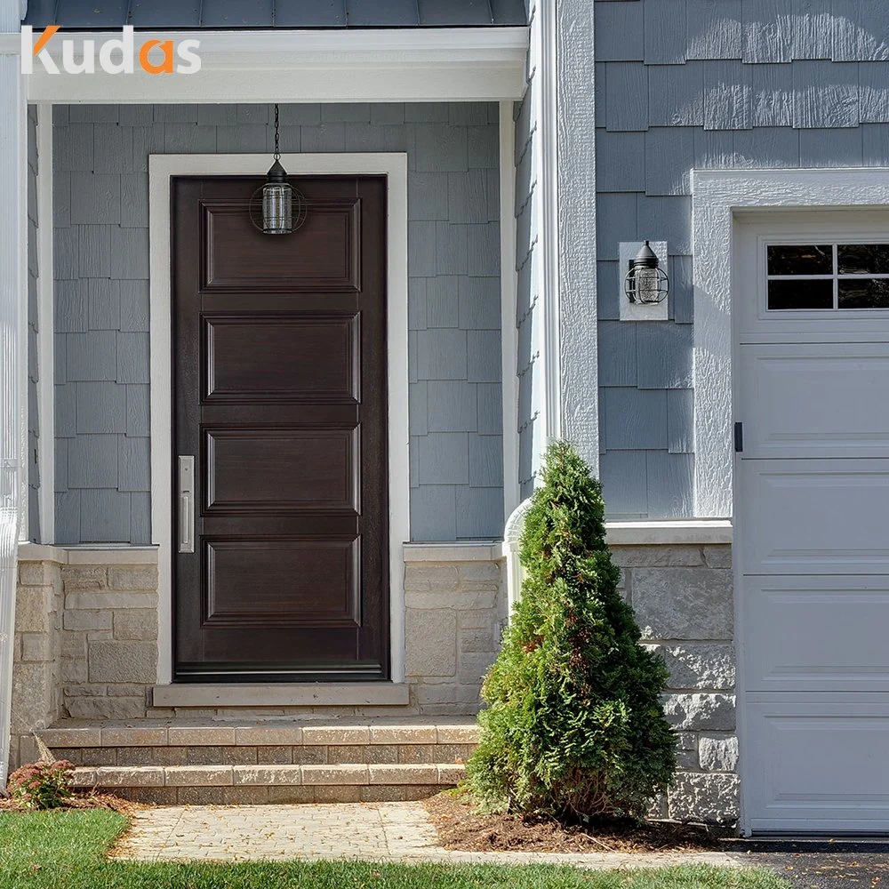 Exterior Solid Security Wood Pivot Entry Front Acoustic Door with Sidelights