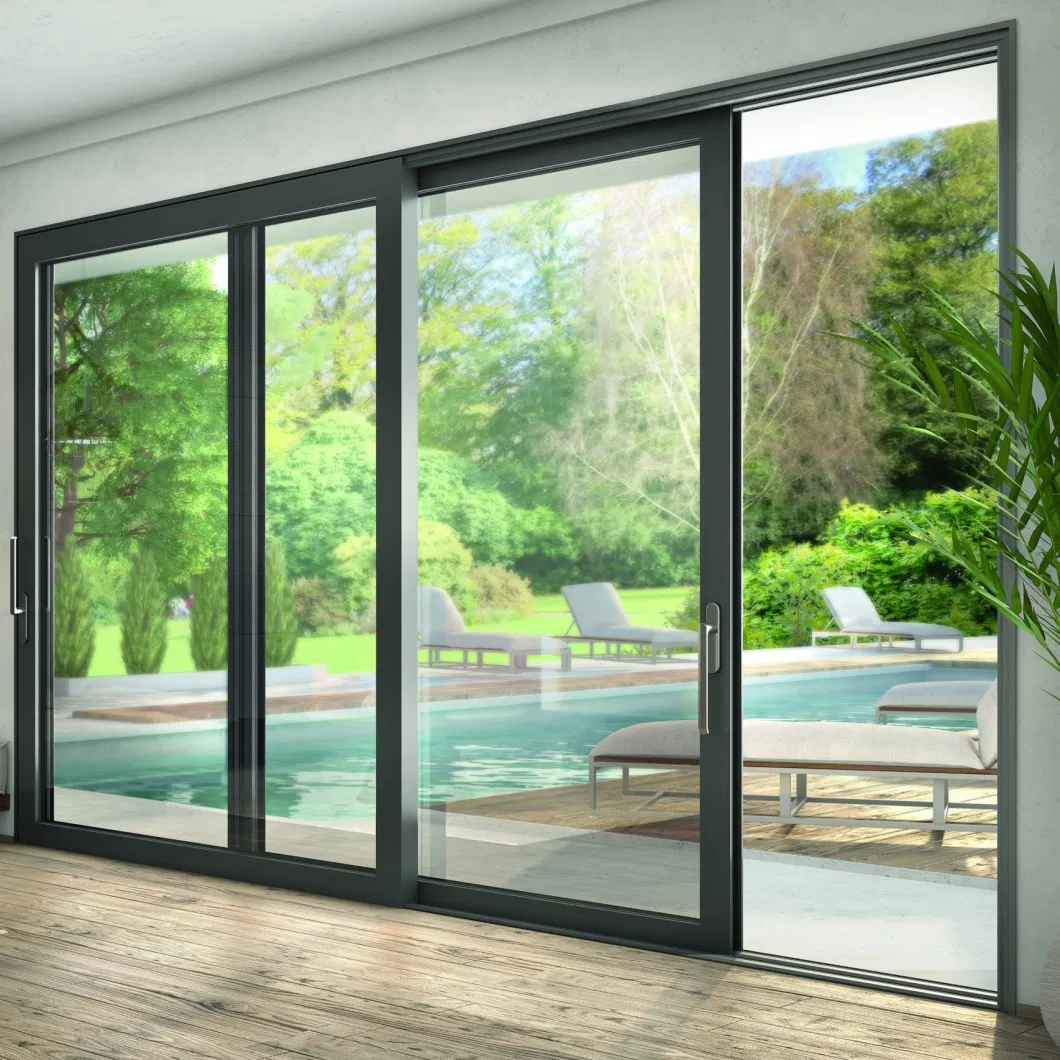 High Quality Factory Price Double Glazing Aluminium Doors at Builders